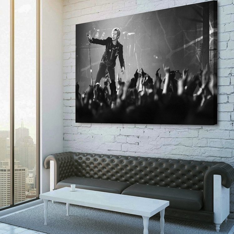David Bowie concert live Canvas Wall Art