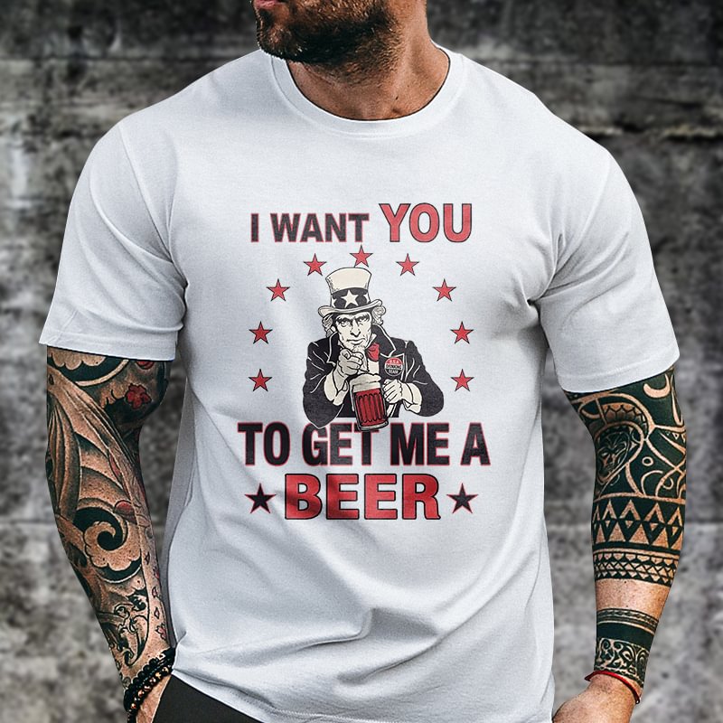 Livereid I Want You To Get Me A Beer Printed T-shirt - Livereid