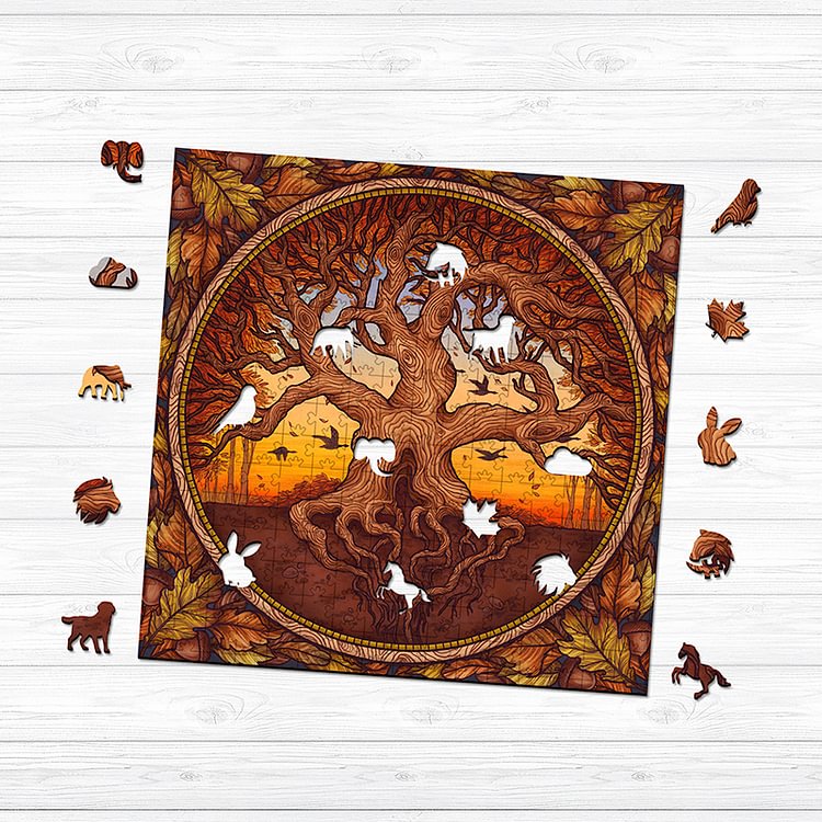 Maple Tree Wooden Jigsaw Puzzle