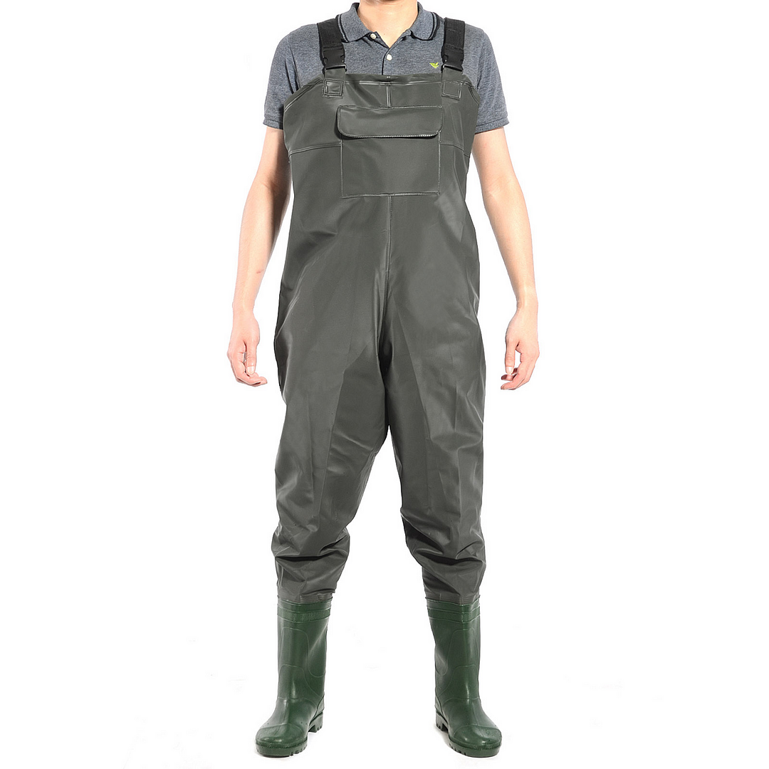 Fishing Chest Wader with Boots - vzzhome