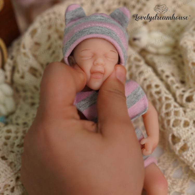  [Kids Reborn Gift] 6'' Grey Truly Realistic Newborn Full Safe Silicone Baby Doll - Reborndollsshop.com®-Reborndollsshop®