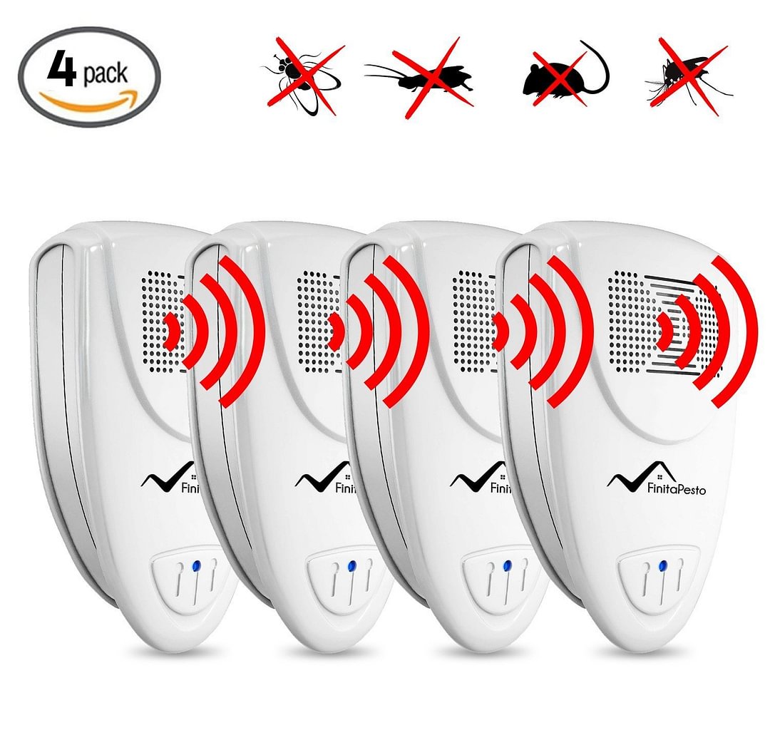 Ultrasonic Pest Repeller - Pack of 4 - vzzhome