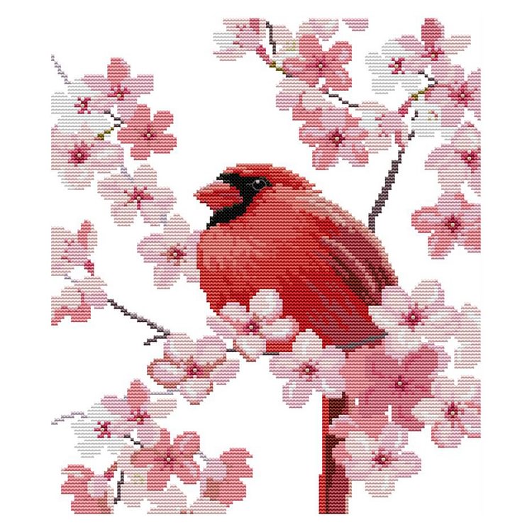 (Counted/Stamped)Bullfinch - Cross Stitch 31*35CM