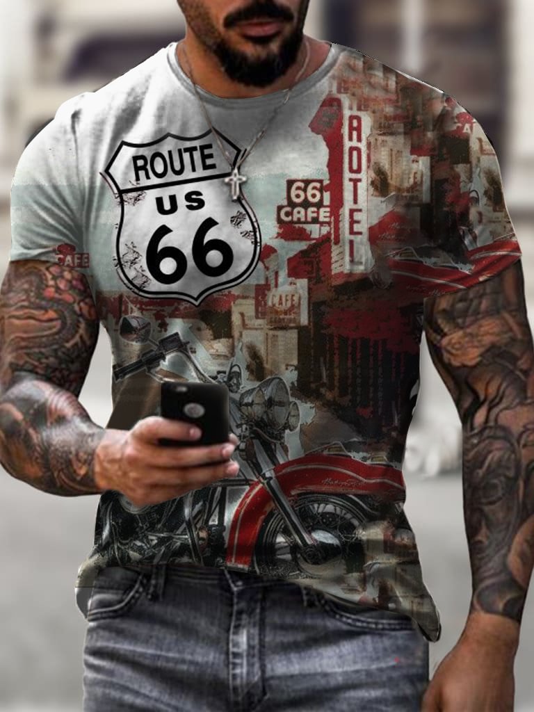 Trendy Route 66 T-shirt / [viawink] /