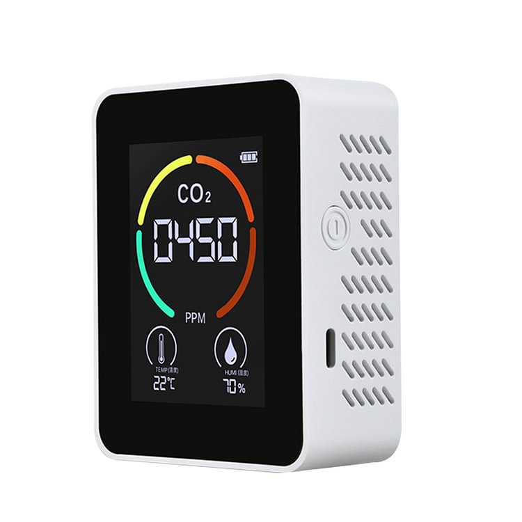 Portable Carbon Dioxide Detector with LCD Digital Temp Humidity CO2 Meter
