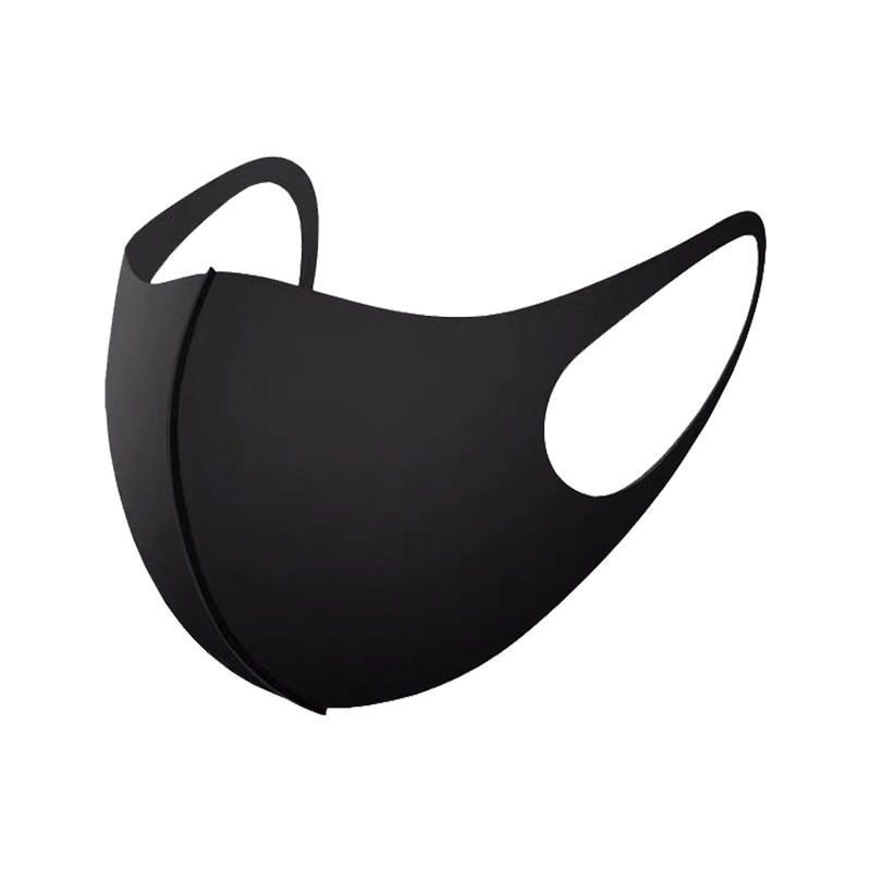 Five black hanging ear dust masks / [viawink] /