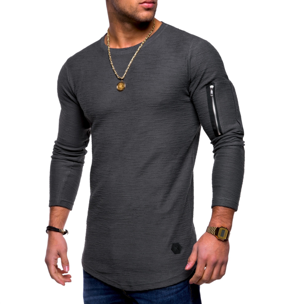 Round Neck Long Sleeve T-Shirt / [viawink] /