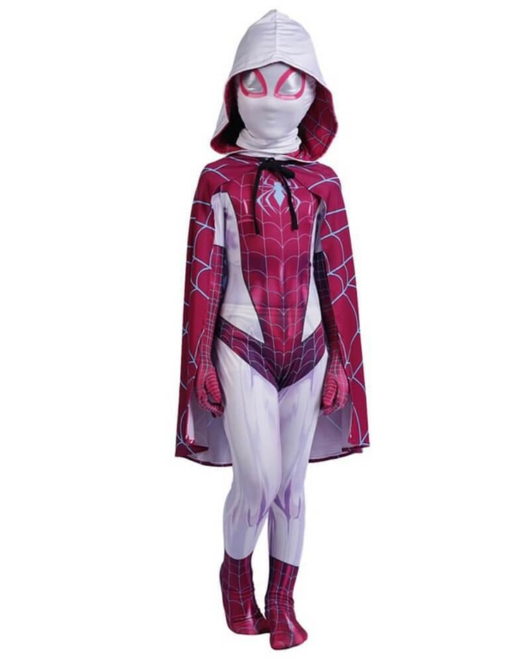 Child Gwenpool Gwen Stacy Spider Girl Kids Halloween Costume-Mayoulove