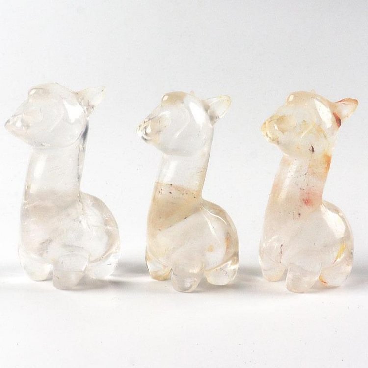 Clear Quartz Crystal Carving Alpaca Animal Bulk Crystal wholesale suppliers