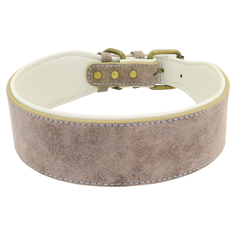 PU Leather Solid Color Pet Dog Collar-VESSFUL