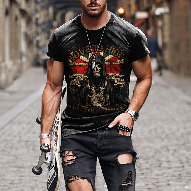 BrosWear Western Style Men'S Trendy T-Shirt