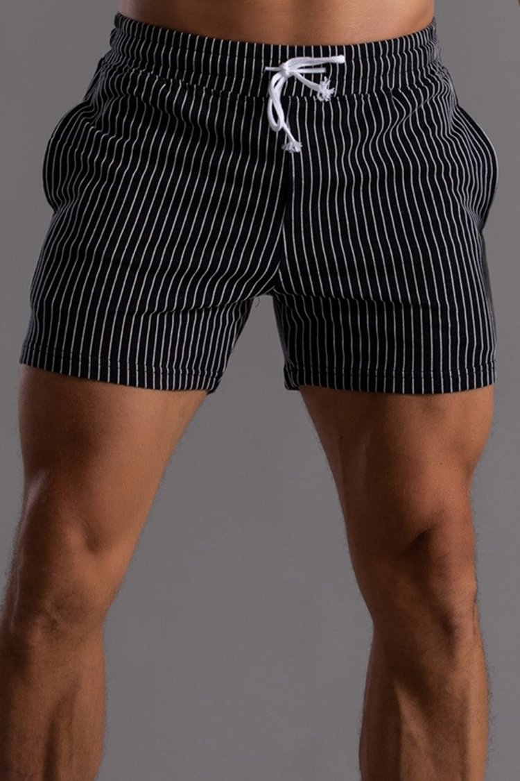 Tiboyz Stylish Striped Cotton Shorts