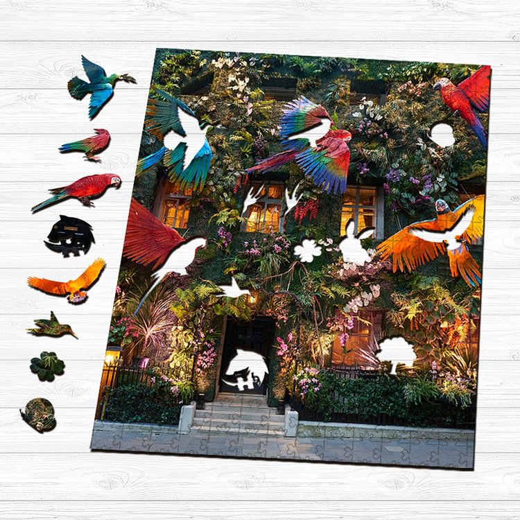 Annabel's parrot Wooden Jigsaw Puzzle