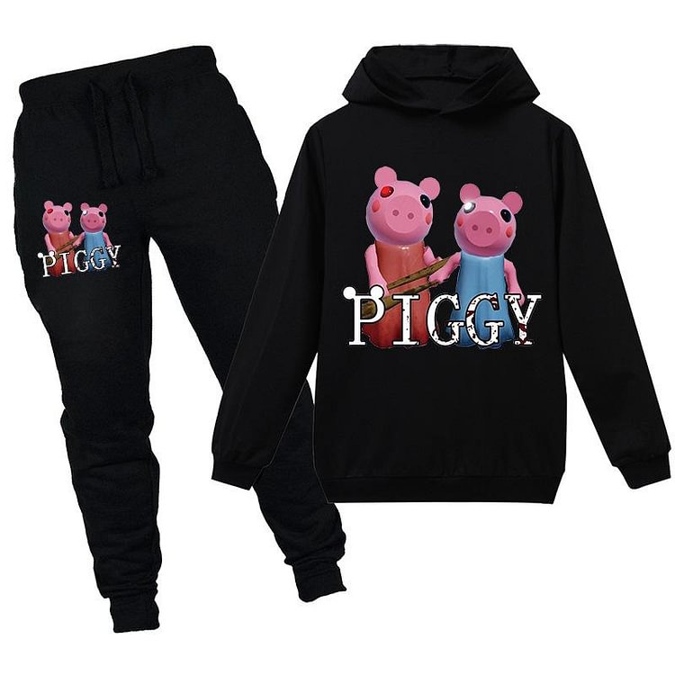 Mayoulove Kids Roblox PIGGY Hoodie Suit-Mayoulove
