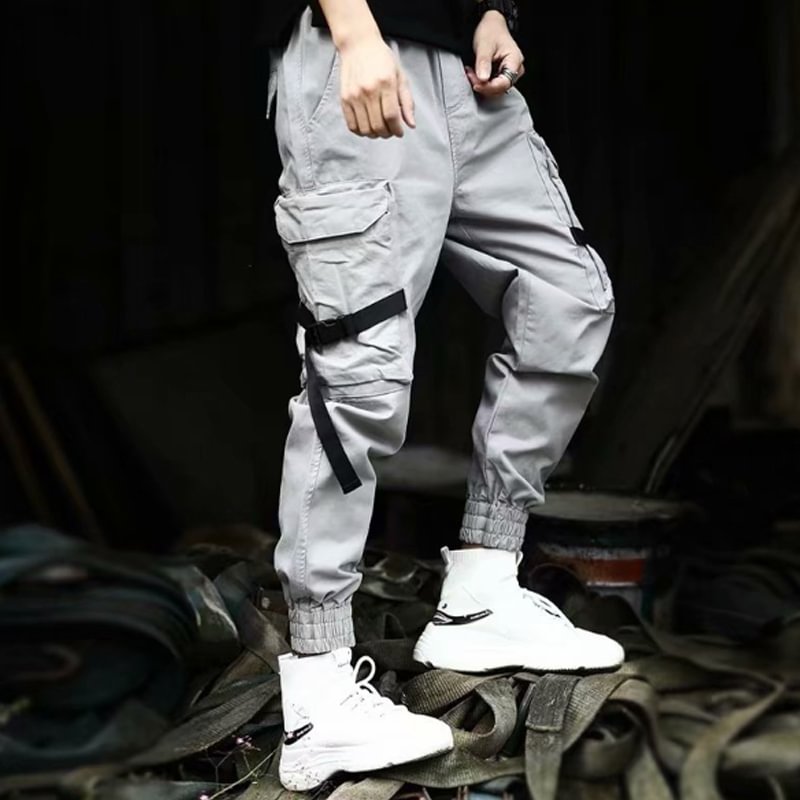 Casual Large Pocket Ribbon Pants / Techwear Club / Techwear