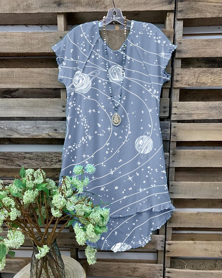 Space Galaxy Print Women's Casual Vest-Mayoulove