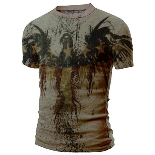 Mens Outdoor Breathable Fashion Printed T-shirt / [viawink] /