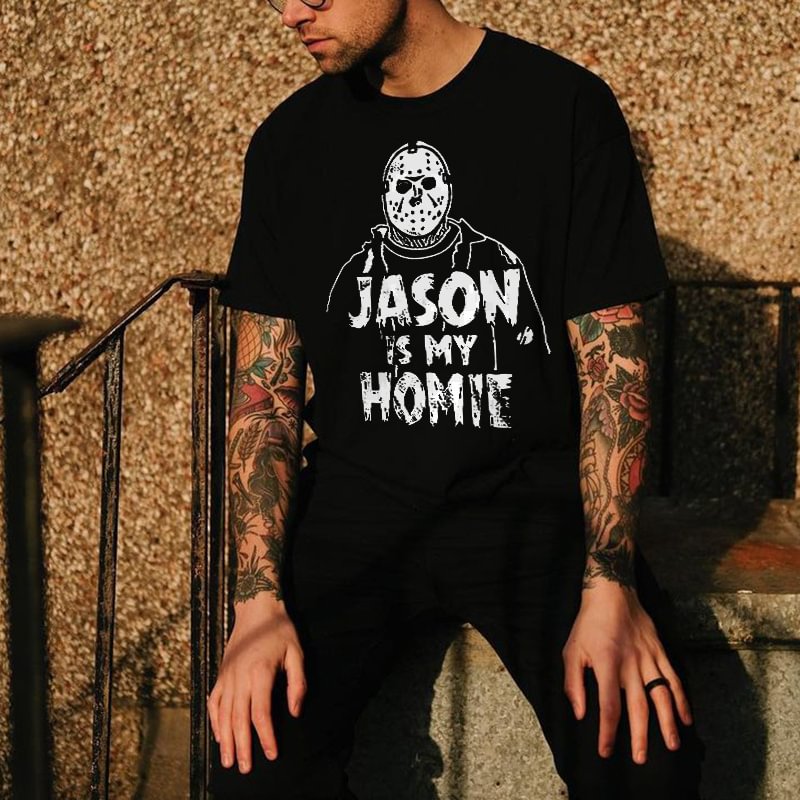 UPRANDY Jason Is My Home Printed Men's T-shirt -  UPRANDY