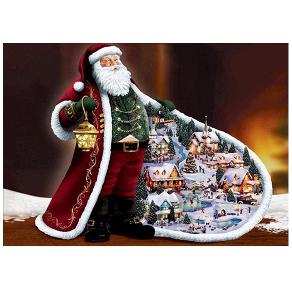 Full Round Diamond Painting Christmas Xmas Santa Claus (40*30cm)