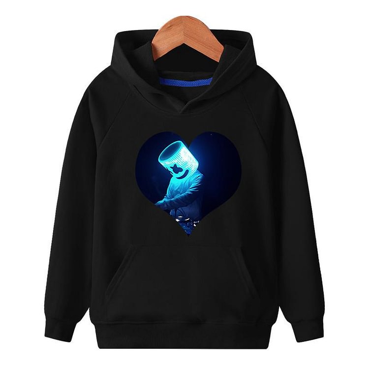 DJ Marshmello Hoodie Cotton Big Youth Pullover Hood-Mayoulove