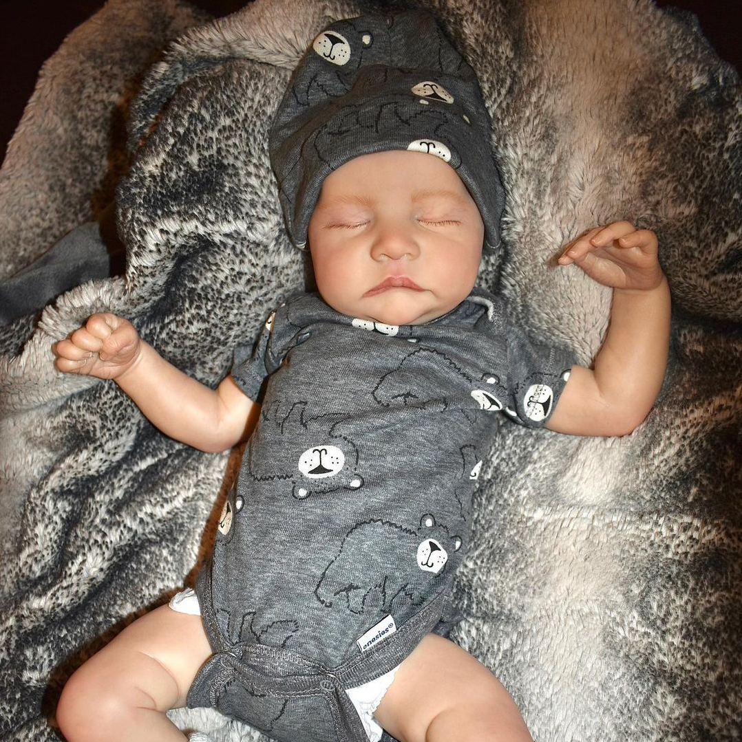 20'' Real Lifelike Reborn Boy Doll Nicholas,  Realistic Soft Newborn Silicone Dolls 2022 -Creativegiftss® - [product_tag]