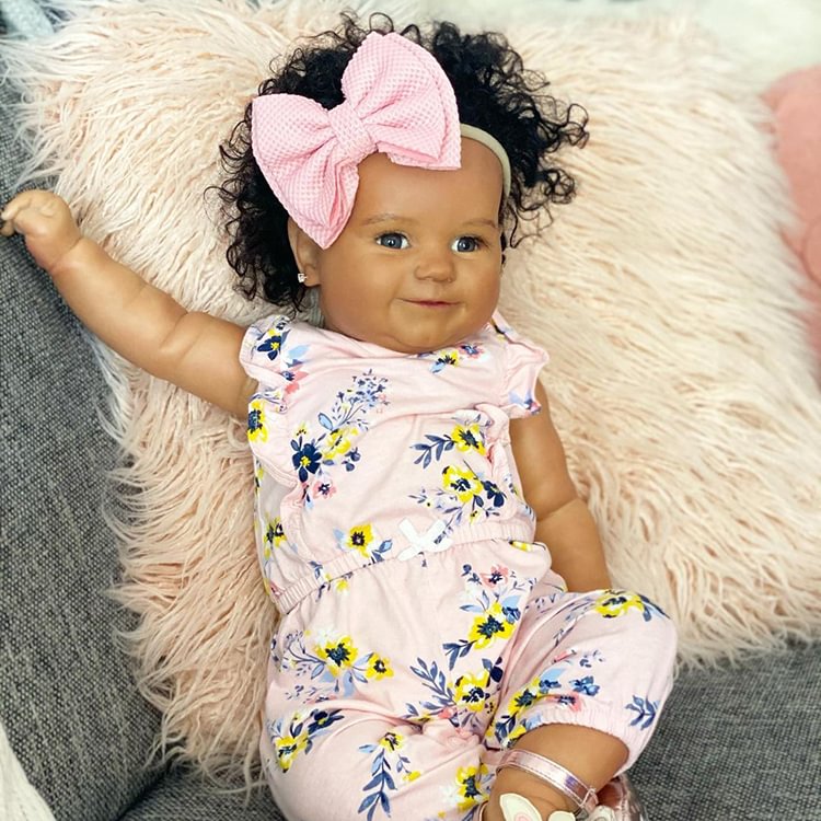  20'' Reborn Doll Shop Lennon Black Reborn Baby Toddler Doll -Realistic and Lifelike - Reborndollsshop.com-Reborndollsshop®