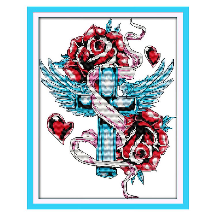 (Counted/Stamped)Rose - Cross Stitch  35*28CM