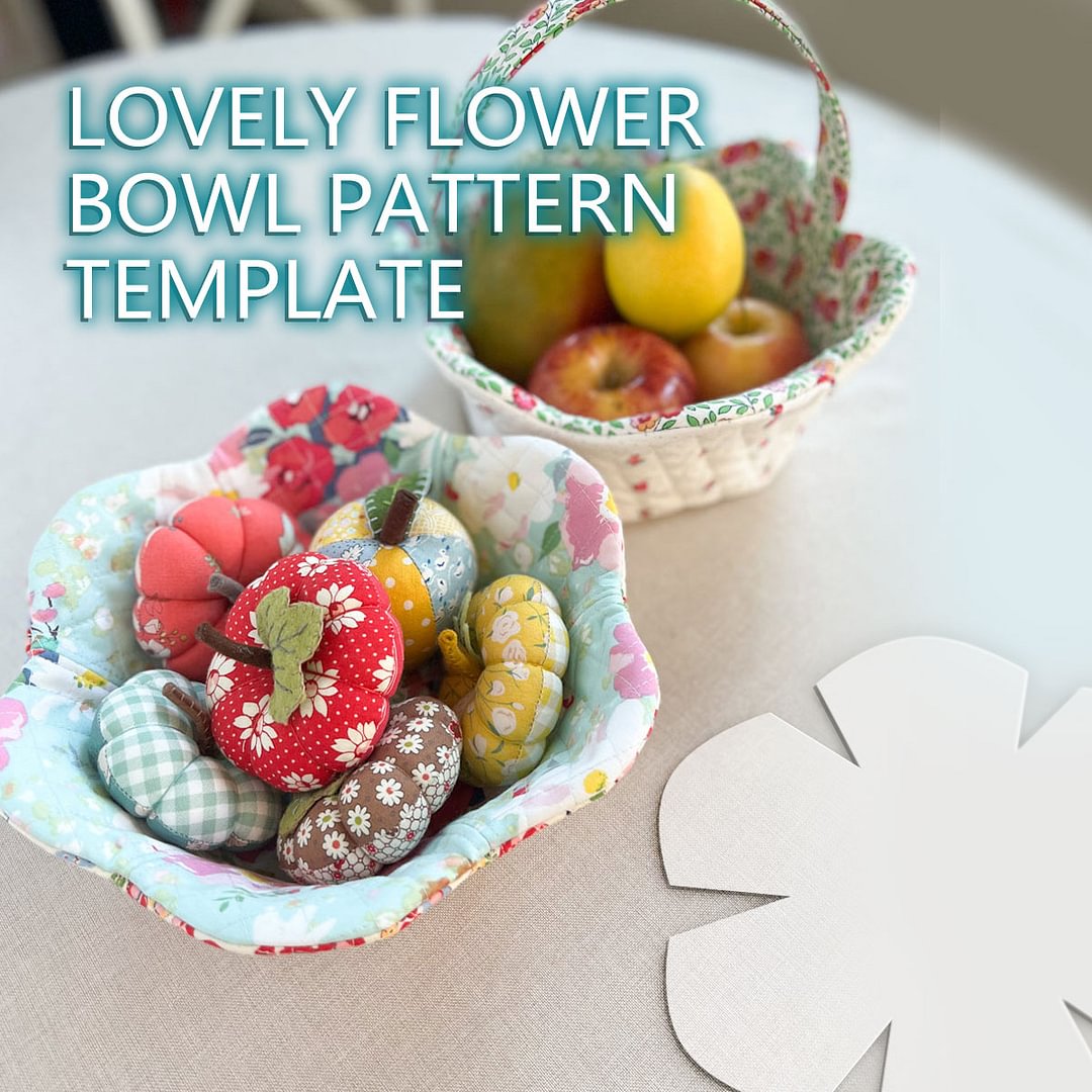 Lovely Flower Bowl Pattern Tempalte With Instructions