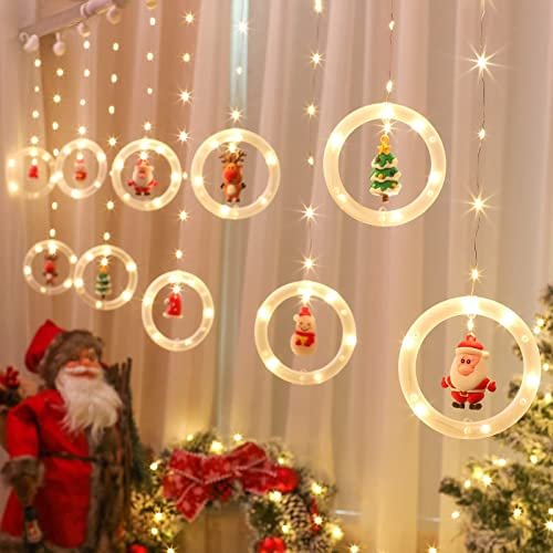 120 LED Lights 9.84ft Christmas Decoration Lights, Blinking Bubble Lights, 10 Round Lights - vzzhome