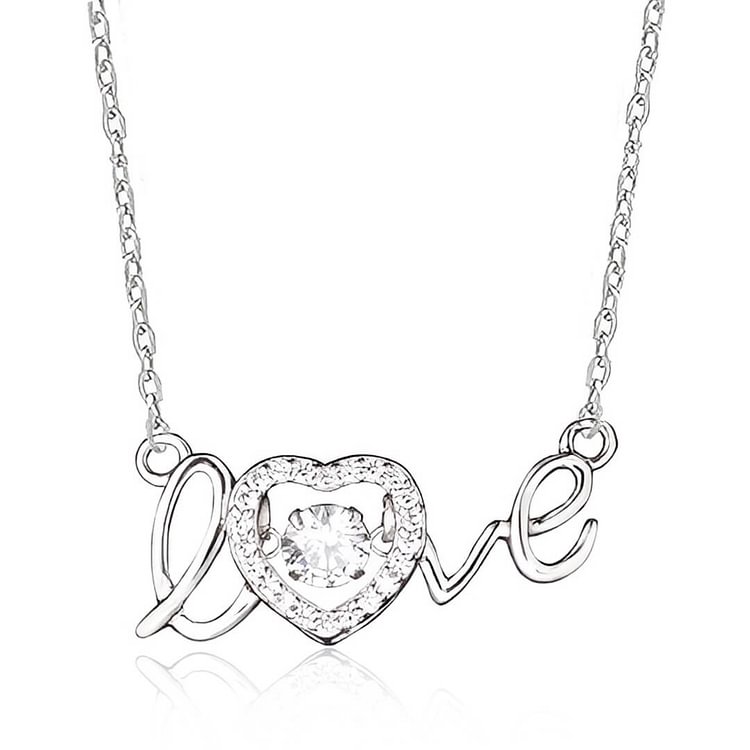 For Bonus Mom - S925 Thanks for Loving Me as Your Own Love Necklace