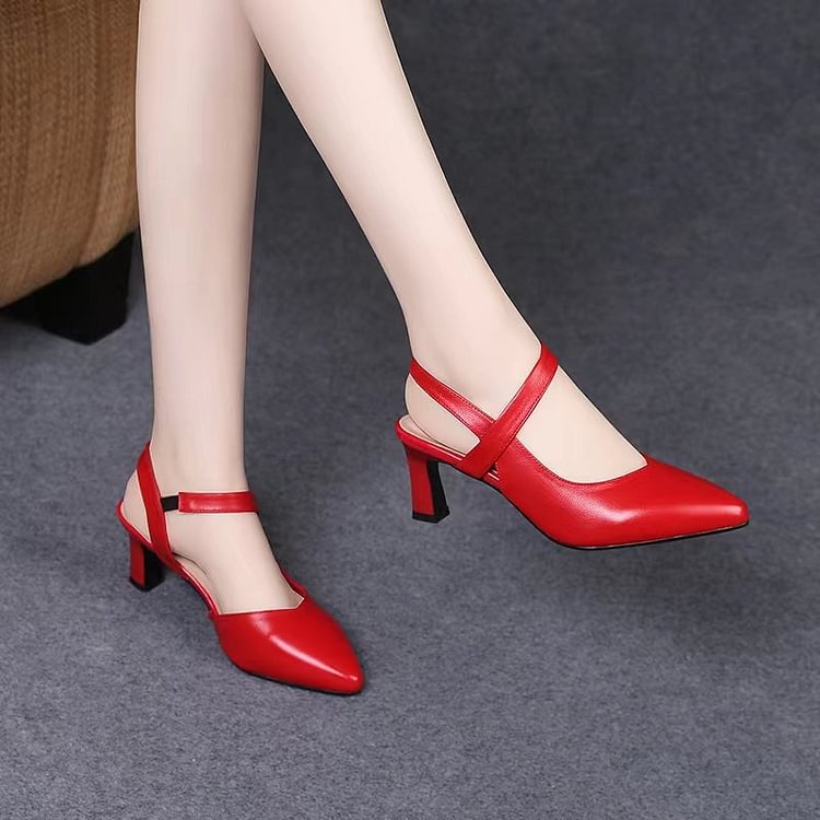 New leather soft surface women's shoes