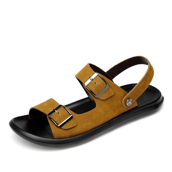 Men's Genuine Leather Sandals Summer Big Size Slippers Sandal Shoes-Corachic