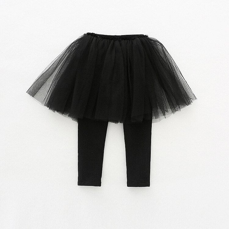 Mayoulove Baby Girls Skirts Legging Tutu Layer Skinny Spring Autumn Pants 1-6 Years-Mayoulove