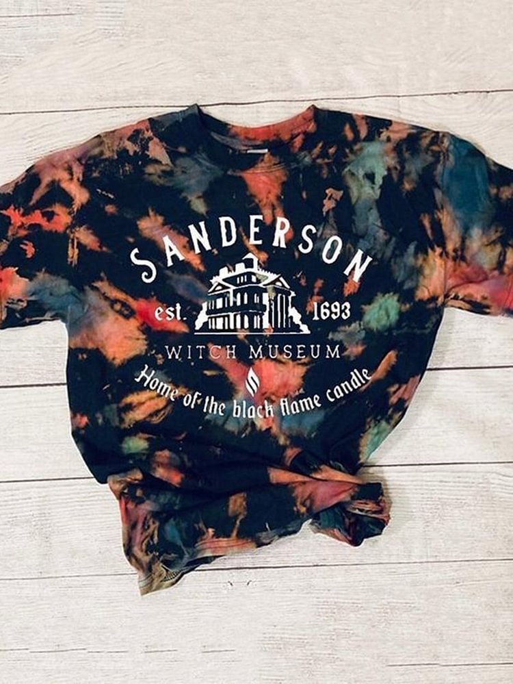 Sanderson Witch Museum Halloween Print Short Sleeve T-shirt