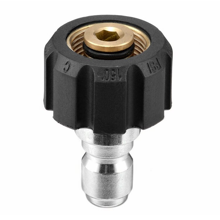 1/4 Quick Connect Male to M22 14 15 Female Adapter for Pressure Washer