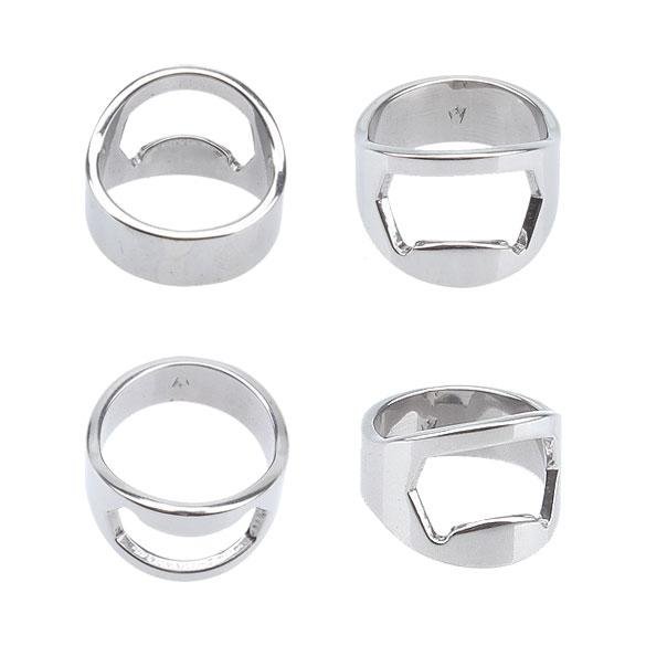 Creative Stainless Steel Beer Ouvres Finger Ring Bottle Opener Bar Tools