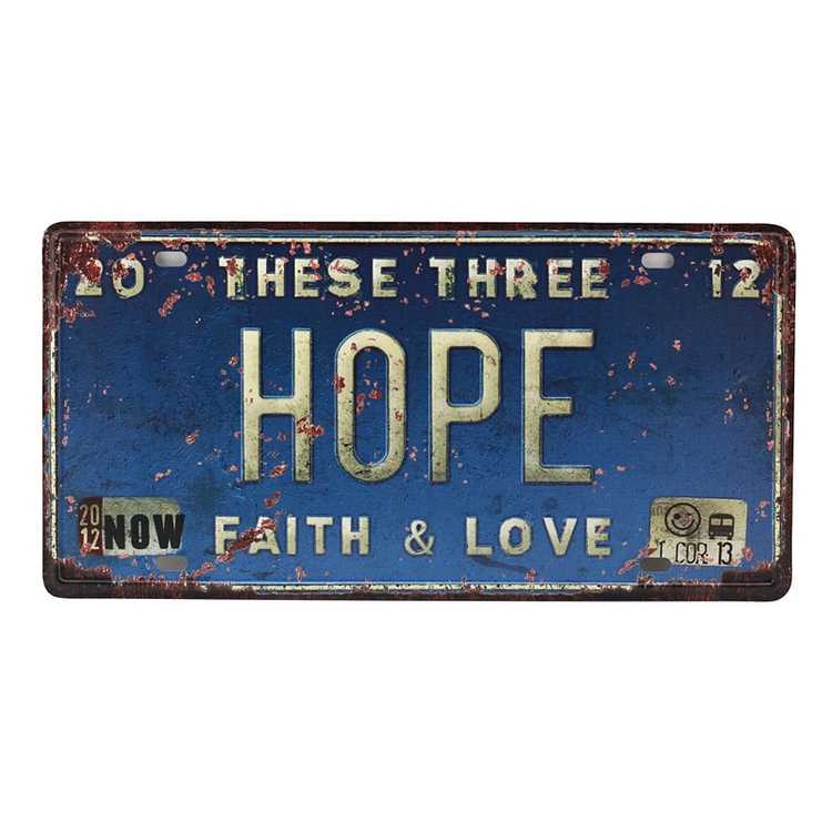 Hope - Vintage Tin Signs - 15x30cm