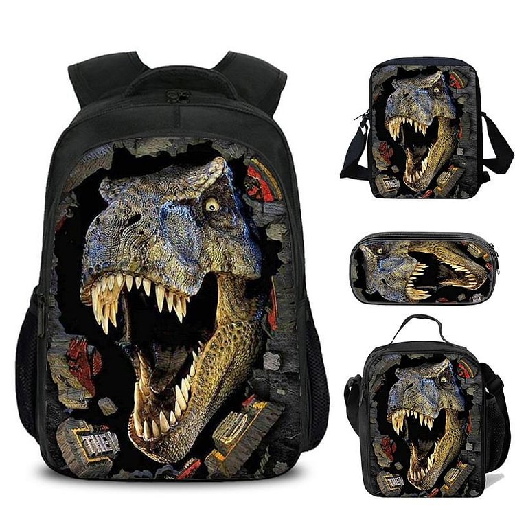 Mayoulove Kids Dinosaur Backpacks Animal Print Backpack for Kindergarten Boys Girls-Mayoulove