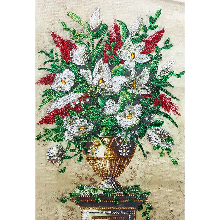 Flower - Crystal Special Shaped Diamond Painting - 30*40CM