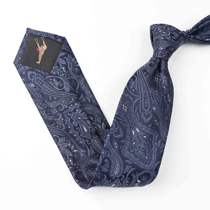 Cravate classique en soie à motif cachemire-Soie Plus