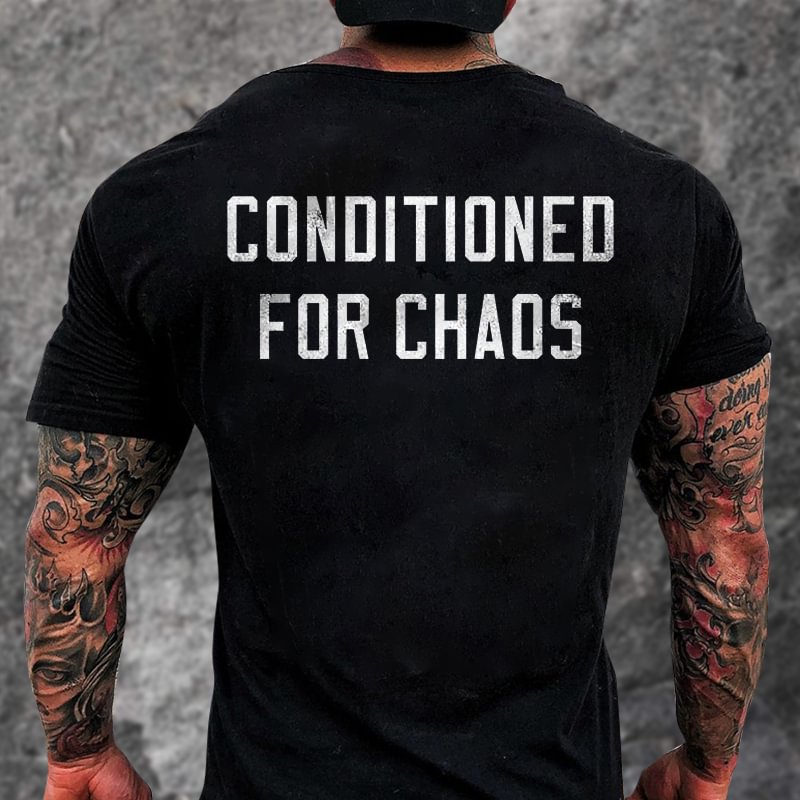 Livereid Conditioned For Chaos Printed T-shirt - Livereid