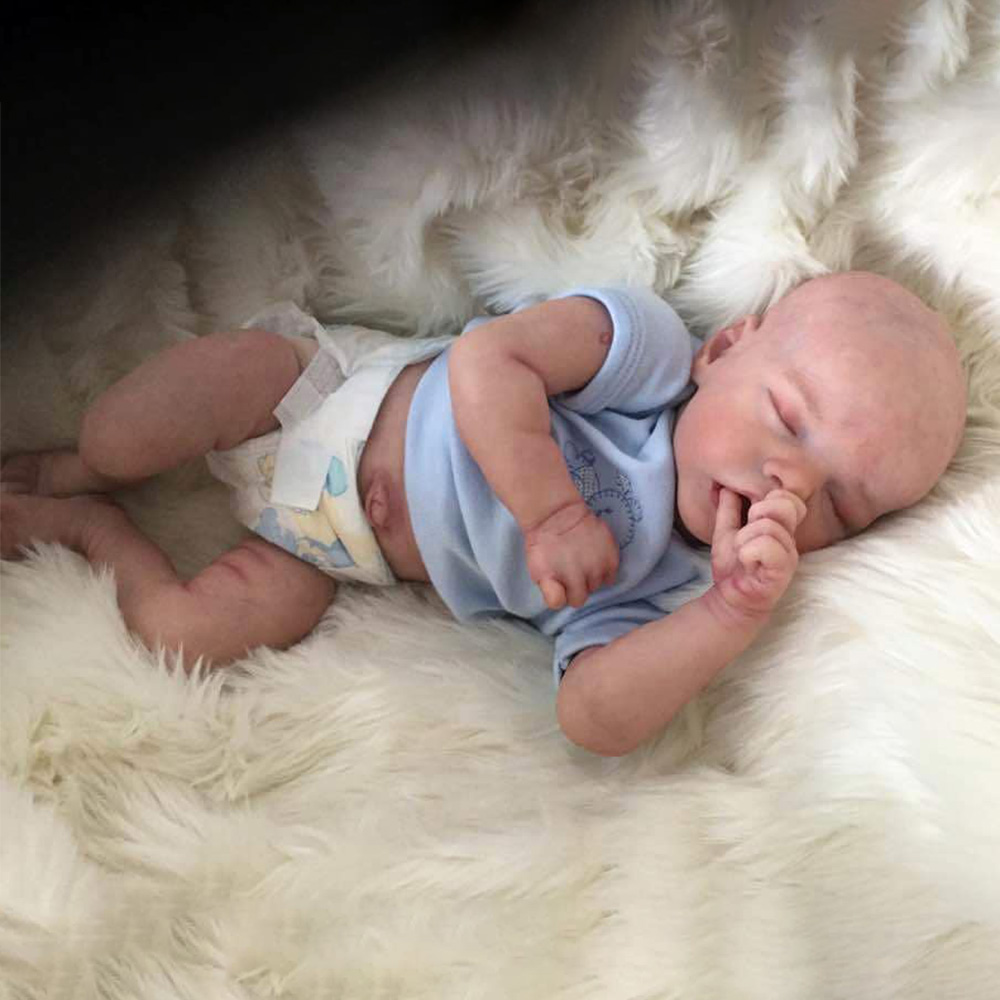 [Mini Reborn Doll!]12"Cute Lifelike Handmade Sleeping Reborn Newborn