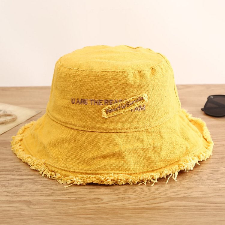 Boderier Sun Hats For Women Summer Casual Wide Brim Cotton Bucket Hat Beach Vacation Travel Accessories