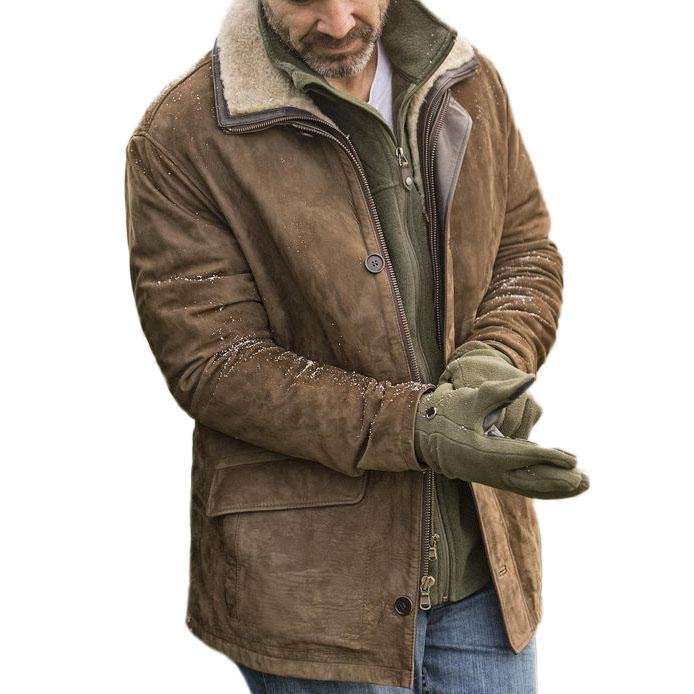 Mens outdoor retro warm cotton jacket / [viawink] /