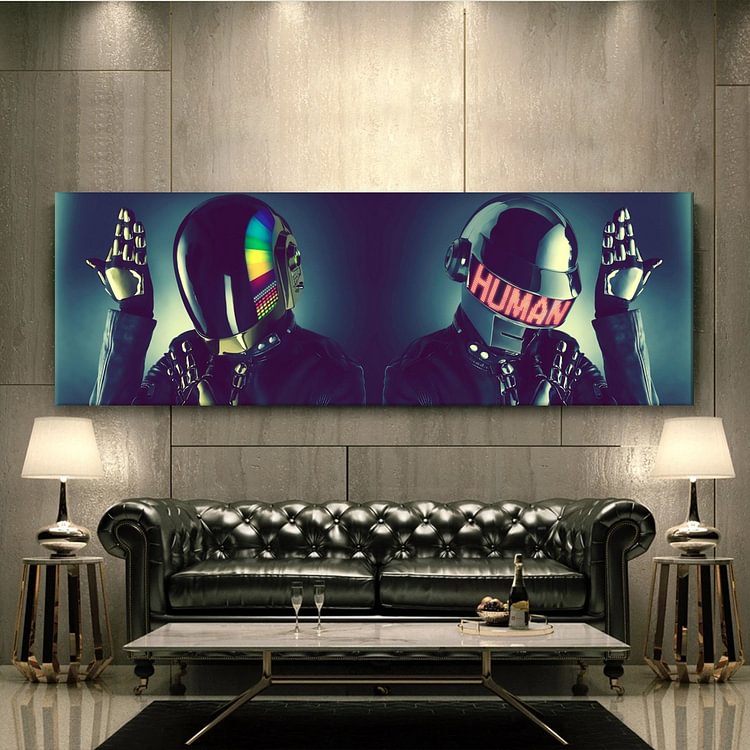 Daft Punk Band Music Canvas Wall Art