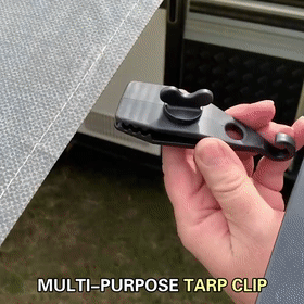 10 Clip Fissatelo Per Tenda – Plastiche Riutilizzabili – Nere