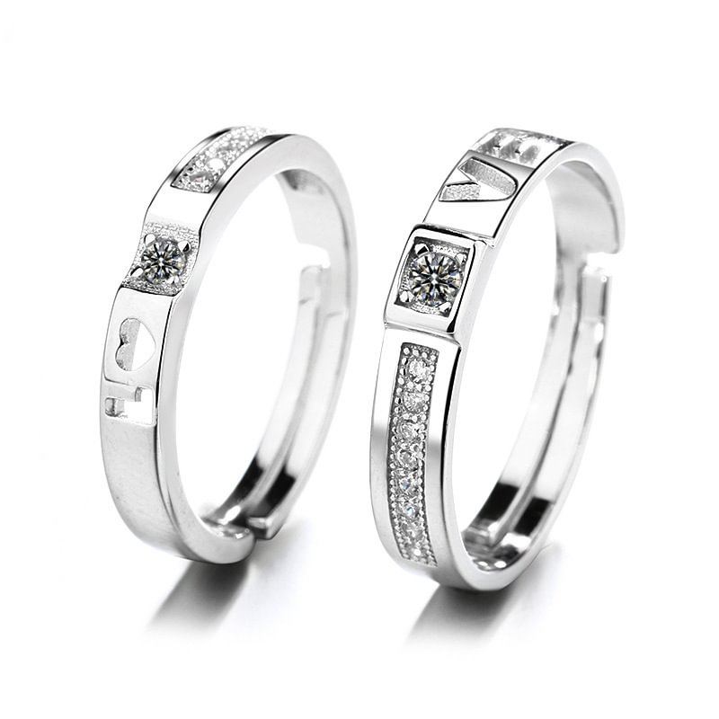 LOVE Eternal Concentric Adjustable Couple Rings