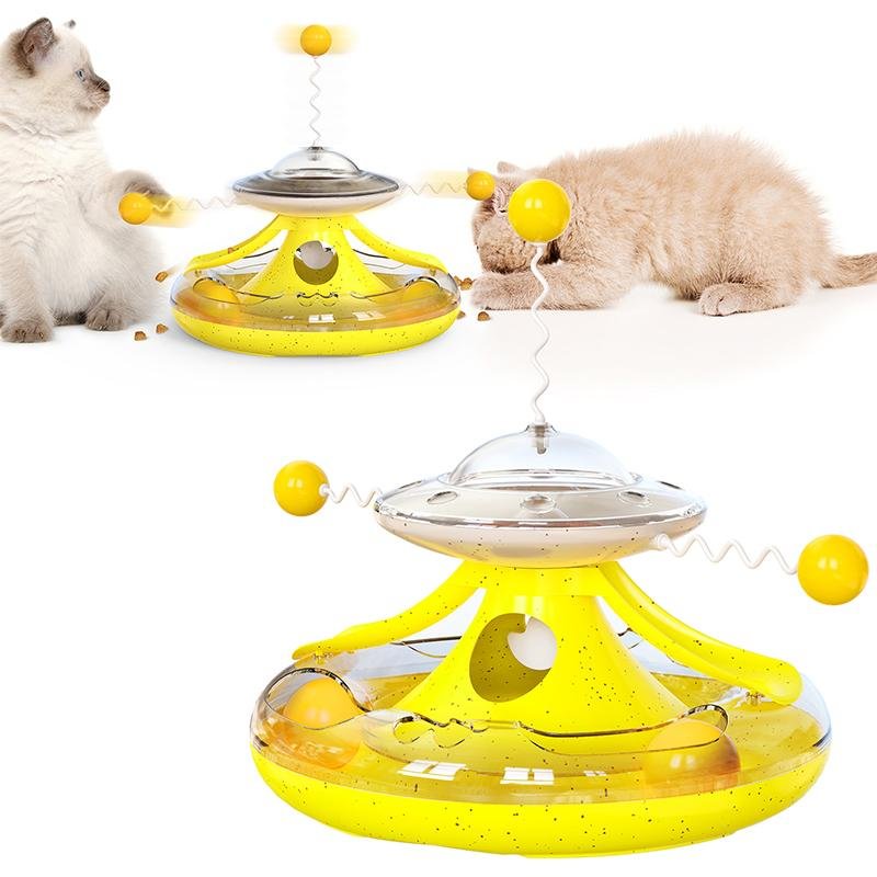 Cat Food Dispenser Interactive Tumbler Toy  
