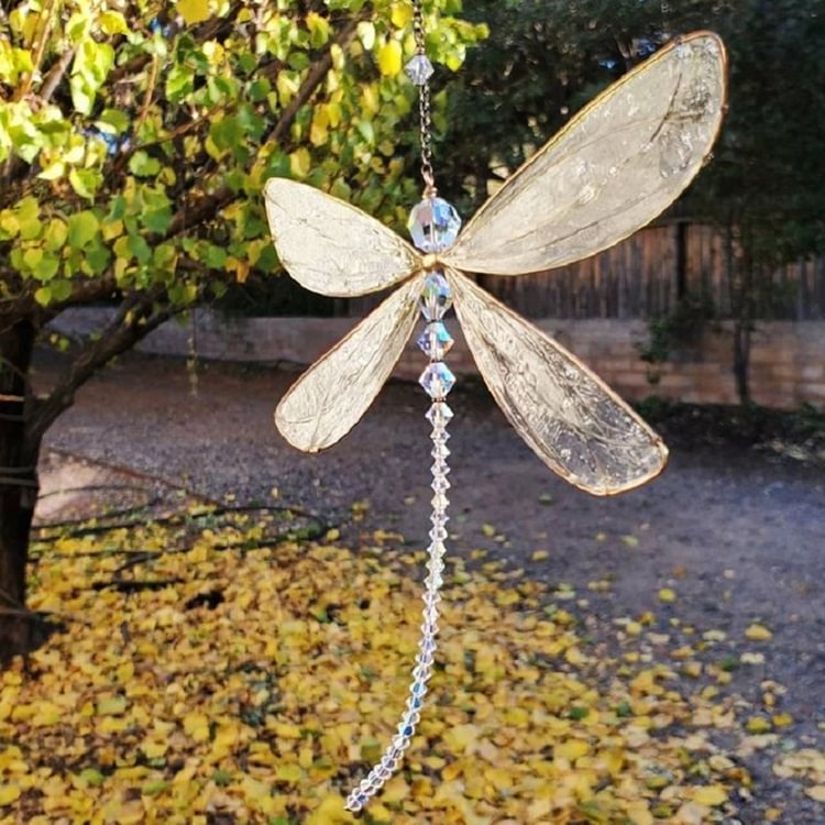 Crystal Dragonfly Hanging Ornament