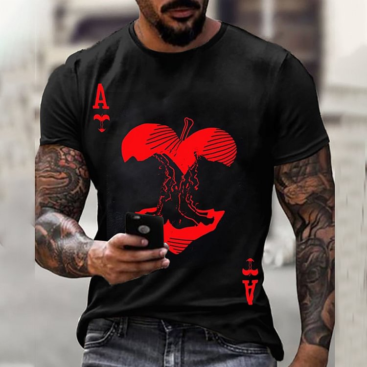 BrosWear Personalized Print Men's Short Sleeve T-Shirt